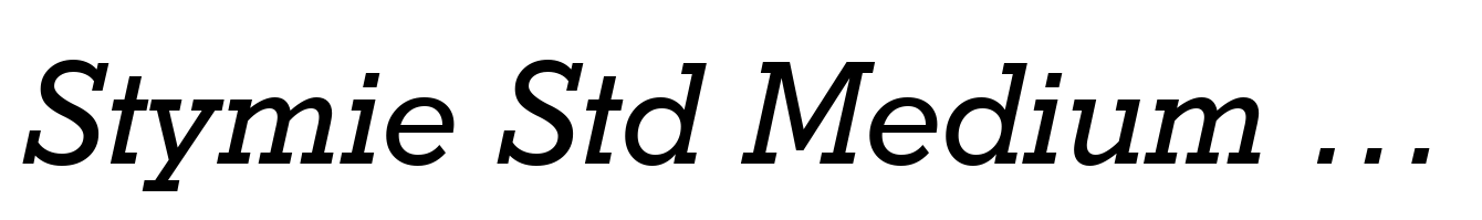 Stymie Std Medium Italic